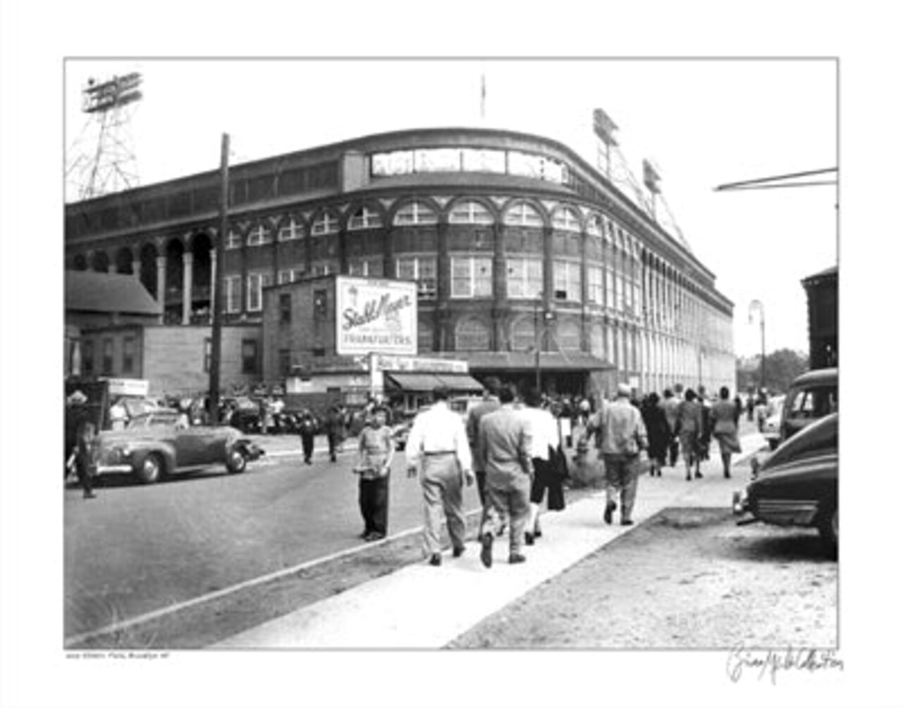 Ebbets Field, Brooklyn, New York, 1947 by Merlis Collection - Iconic Baseball History Wall Art